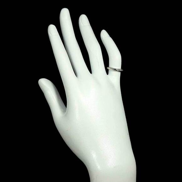 TIFFANY Silver Diamond Ring - Picture 8 of 8